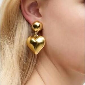 J.Crew Heart Drop Earrings